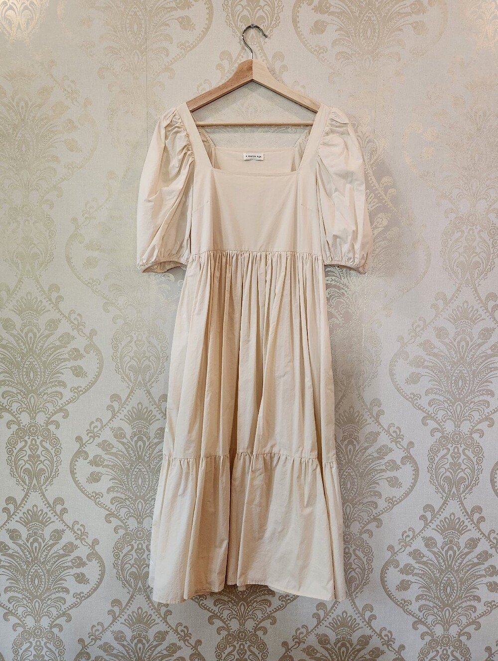 A Bronze Age Serenity Puff Dress Parchment - Picture 2 of 10